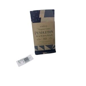 Pendleton 3 Pack - Rock Point Cotton Bandana Blue Red Green - Fast Shipping
